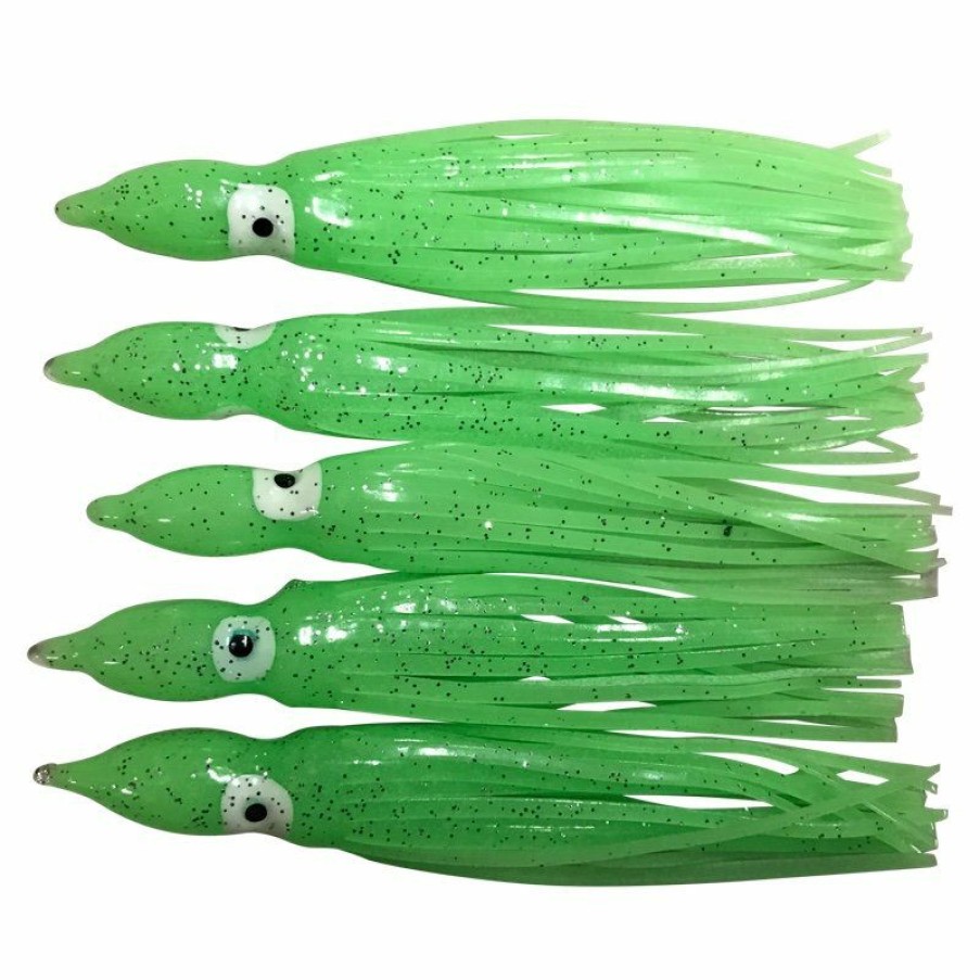 Baits Lures * | Sale Online Run Off Lures Pro Glow Squid Skirts